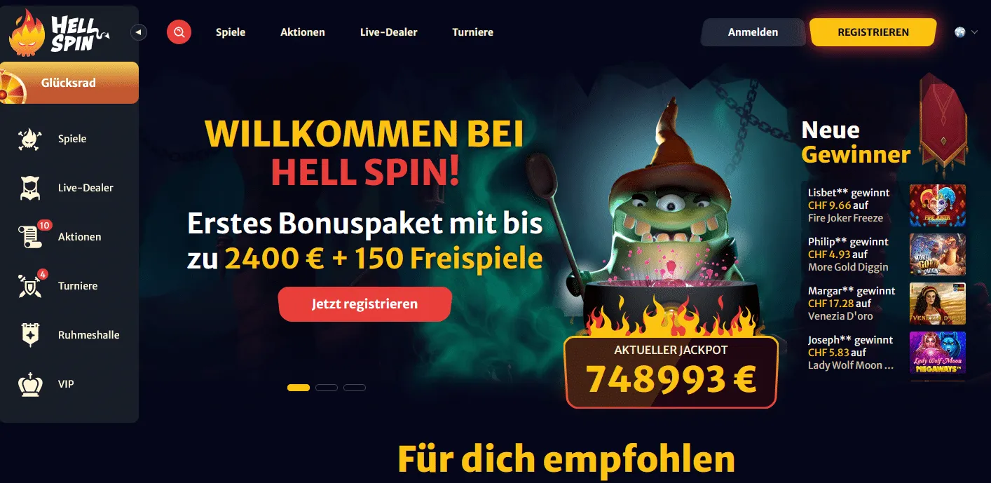 Hell Spin Casino Hell Spin Casino Startseite