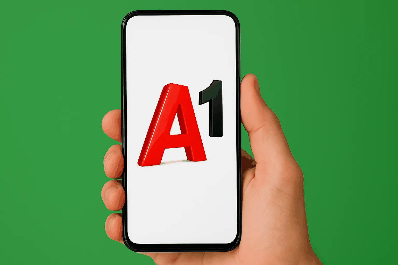 A1 Logo auf dem Smartphone-Bildschirm