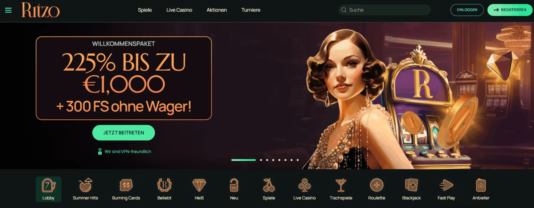 Ritzo Casino Startseite